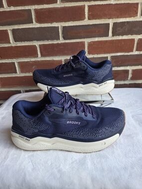 Brooks Ghost Max 2 Running Shoes Navy Purple DNALOFT v3 Women’s 10.5 B
